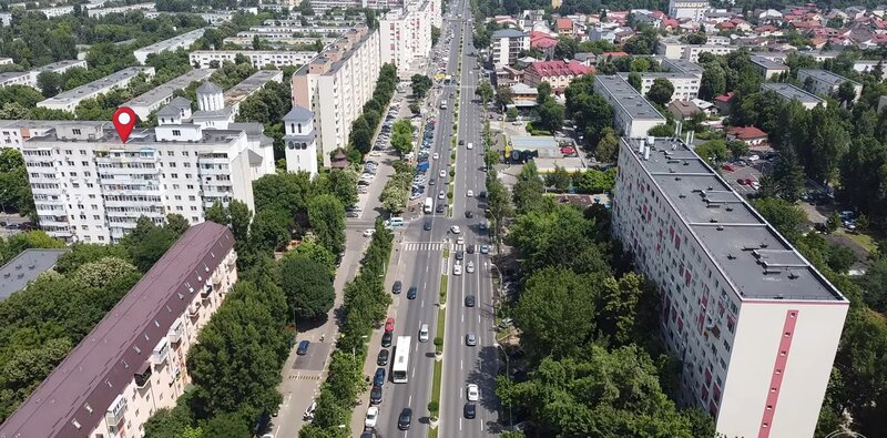 Brancoveanu la intersectia cu Huedin.